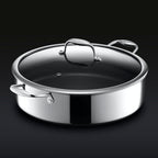 Hybrid Deep Sauté Pan/Chicken Fryer with Lid, 7-Qt